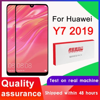 Смяна на LCD дисплей за Huawei У 7 2019, Дисплей 6,26 инча, Дигитайзер с докосване на екрана в събирането, Мобилен екран, DUB-LX3, DUB-L23, DUB-LX1 Изображение
