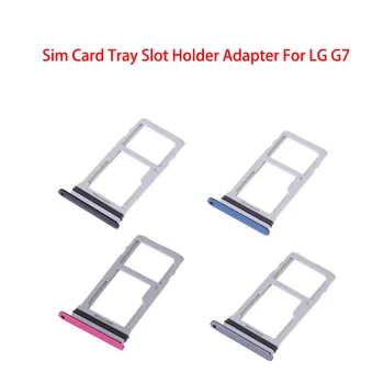 Тава за SIM-карти G7 LG, притежателят на слота за СИМ-карти, жак адаптер, резервни части за ремонт. Изображение