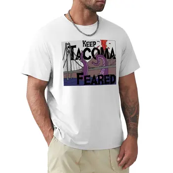 Тениска Keep Tacoma Fear, дрехи kawaii, тениска с къс ръкав, мъжки t-shirt blanks Изображение