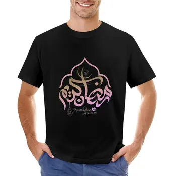 Тениска с изображение на свещения месец Рамадан Карим, тениски с котки, мъжки ризи с къс ръкав Изображение