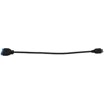 Удлинительный кабел с конектор USB 3.1 на предния панел към конектора USB 3.0 конектор 20Pin за дънната платка ASUS 20 см Изображение