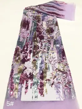 Уникална материя с бродерия JIANXI.C-1306.3706 Френски тюл, сетчатое дантела, африканска плат с пайети за вечерните рокли Изображение