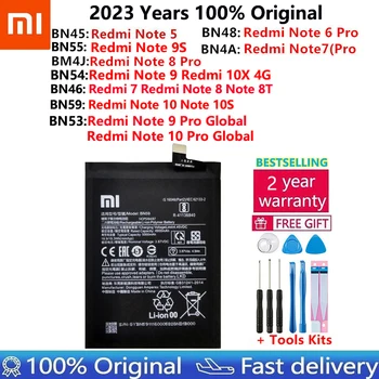 100% Оригинален от висок Клас Батерия За Xiaomi Hongmi Redmi 7 10X Note9 Note10 Note 5 6 8 8T 9 9S 10 10S Pro Batteries Bateria