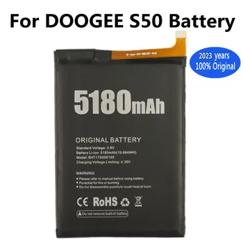 2023 Година 100% Оригинален от висок Клас Батерия За DOOGEE S50 5180mAh BAT17S505180 Смяна на Батерията в режим на дълго очаквания Bateria