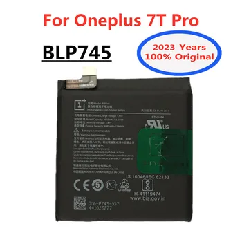 2023 Година, Новият 100% Оригинални Сменяеми Батерия BLP745 За Oneplus 7T Pro 7TPro 4000 mah, Оригинални Батерии За мобилни Телефони Изображение