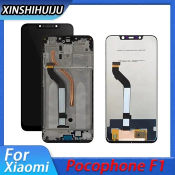 AMOLED LCD Дисплей За Xiaomi Mi Pocophone F1 LCD Сензорен дисплей, Дигитайзер, В Събирането, Замяна За Xiaomi Mi Pocophone F1 Изображение