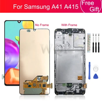 Amoled на Samsung Galaxy A415 Сензорен LCD дисплей възли за Samsung a41 Резервни части за LCD дисплей 6.1 