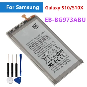EB-BG973ABU 3400 mah батерия За Samsung Galaxy S10 S10 X SM-G9730 SM-G973 G973F G973U G973W Мобилен Телефон + Инструменти Изображение
