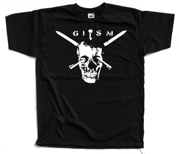 G. I. S. M. - Плакат на японски хардкор-пънк група с черепа, тениска DTG (черна) S-5XL Изображение