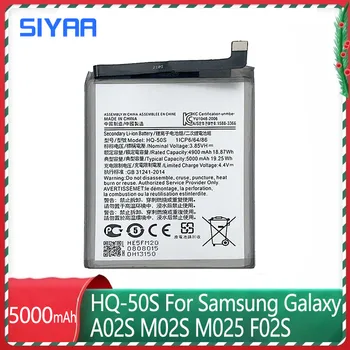 SIYAA HQ-50-ТЕ Батерия За Samsung Galaxy A02S M02S M025 F02s Оригинален 5000 ма Сменяеми Литиево-полимерна Батерия За мобилен телефон Изображение