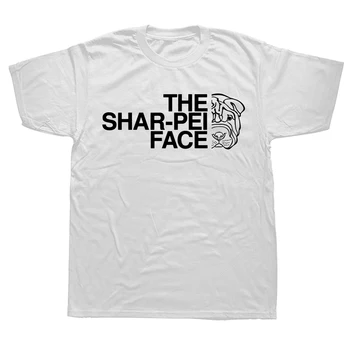 The Shar-Pei Face, Тениски С Изображение На Куче Шар Пей, Графична Памучен Градинска Дрехи С Къс Ръкав, Подаръци За Рожден Ден, Лятна Стилна Тениска, Мъжки Дрехи Изображение