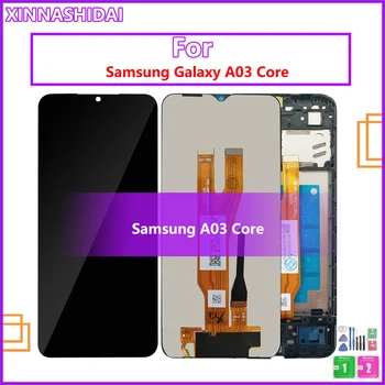ААА + OLED LCD дисплей За Samsung Galaxy A03 Основната A032M A032F LCD дисплей SM-A032F/DS Резервни Части Сензорен Екран Дигитайзер В събирането на Изображение