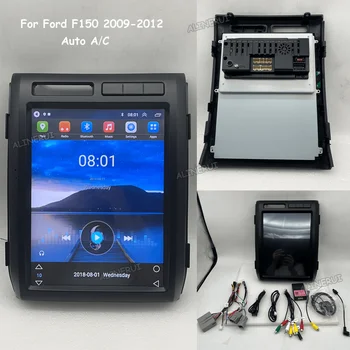 Авто Безжичен Автоэкран Carplay Android За Ford F150 2009-2015 Авторадио Bluetooth Радиоблок Централна Мултимедиен 1 Din Стерео Изображение
