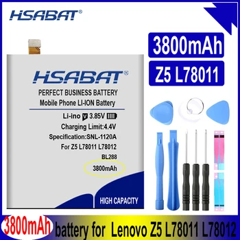 Батерия HSABAT BL288 3800mAh за батерии за Lenovo Z5 L78011 L78012 Изображение