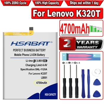 Батерията с голям капацитет HSABAT 4700mAh LB001 за смартфон Lenovo K320T Изображение