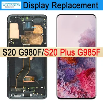 Висок клас Super AMOLED Дисплей За Samsung S20 G980F G980F/DS S20 Plus G985F LCD Дисплей С touch Screen Digitizer резервни Части за Ремонт на Изображение