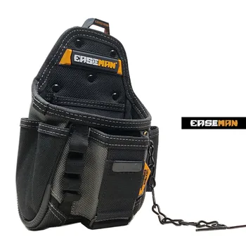 Висококачествен органайзер за инструменти EASEMAN, тежкотоварни чанта за колан с бързо монтиране на куката, чанта за съхранение на инструменти, електроматериали, чанта EM001 Изображение