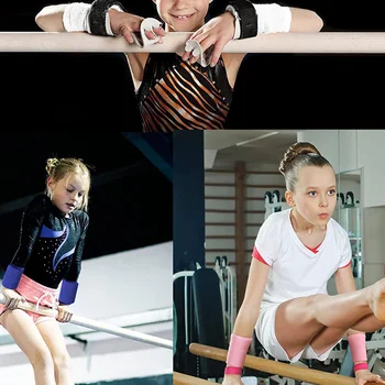 Гимнастически скоби за повдигане на дланите, Детски гривни, Защита на рамената, Оборудване за вдигане на тежести, за да проверите за момичета, Предпазни колани Изображение