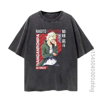 Дамска риза от аниме Нагито Комаэда, градинска дрехи, реколта тениска Harajuku, тениска с изображение на манга, мъжки блузи, тениски Изображение