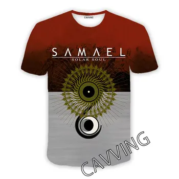 Ежедневни тениски Samael Band с 3D-принтом, тениски в стил хип-хоп, блузи в стил харадзюку, дрехи за мъже /жени Изображение
