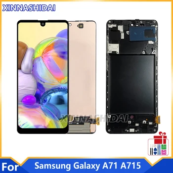 Екран A71 за Samsung Galaxy A71 A715 A715F LCD дисплей с цифров сензорен екран за Samsung A71 Подмяна на екрана Изображение