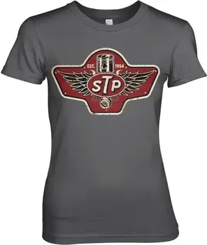 Женска тениска с емблемата на STP Piston Girly Tea Тъмно сив Изображение
