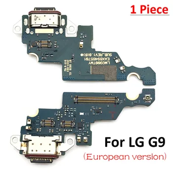 За LG G9 USB зарядно устройство, Конектор за докинг станция Порт за зареждане на Гъвкав кабел за микрофон Резервни части Изображение