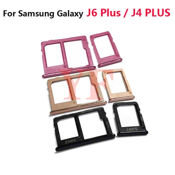 За Samsung Galaxy J6 + J610F J6 Plus J4 + J415F J4 PLUS 2018 Слот За Sim-карти на Притежателя на Тавата Гнездо За Четец на Sim карти Изображение