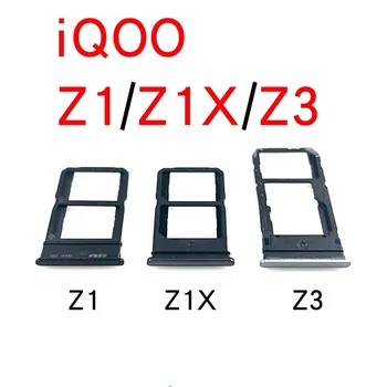 За Vivo iQOO Z1 Z1x Z3 Притежател на Устройство за Четене на Сим-карти на Притежателя на Тавата За Sim-Карти Слот Адаптер Резервни части Изображение