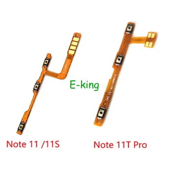 За Xiaomi Redmi Note 11 11S 11T 11E 11SE Pro Plus Включване и Изключване превключвател на звука страничен бутон, клавиш Гъвкав кабел Изображение