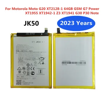 Нов 5000 mah Батерия JK50 За Motorola Moto G20 XT2128-1 64 GB GSM G7 Мощност XT1955 XT1942-1 Z3 XT1941 G30 P30 Забележка Телефон Bateria