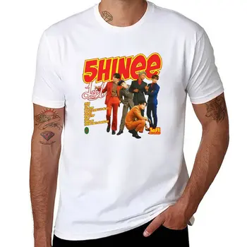 Нова тениска SHINee - 1of1 - Tracklist, корея, модни дрехи kawaii, мъжки обикновена тениска Изображение