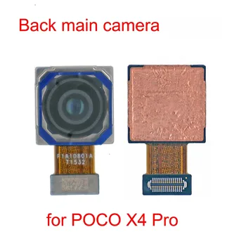 Новата задната част на основната камера за POCO pro X4 Global Голям модул на основната камера за обратно виждане Гъвкав кабел с резолюция 108 Mp пиксела Изображение
