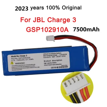 Нови Оригинални Сменяеми Батерия 7500 ма За JBL Charge 3 Charge3 GSP102910A CS-JML330SL Батерии Безжични Високоговорители Bluetooth Изображение