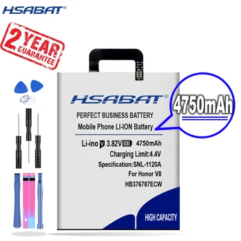 Новият Пристигането на [HSABAT] 4750mAh HB376787ECW Взаимозаменяеми Батерия за Huawei Honor V8 Изображение