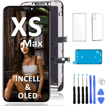 Оригиналния OLED LCD дисплей За iphone XS-XS MAX Подмяна на екрана на дисплея На 3D Touch Digitizer в събирането на 3D Touch За iPhone XS MAX Изображение