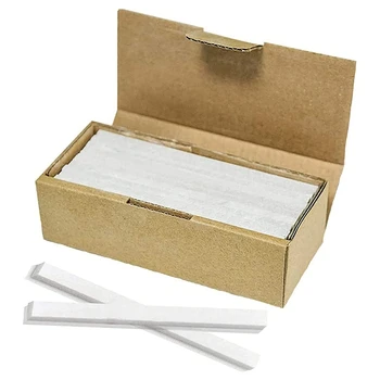 Плоски бели дръжки от талк 30 опаковки Дюзи за зареждане талк Професионално качество за заварчици и инструменти за етикетиране на текстилните изделия Изображение