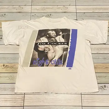 Реколта тениска с концерт на рок-група Джо Кокера на 90-те години Изображение