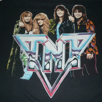 Тениска TNT band VTG черен цвят с къс ръкав Всички размери от S до 345Xl 1F1338 Изображение
