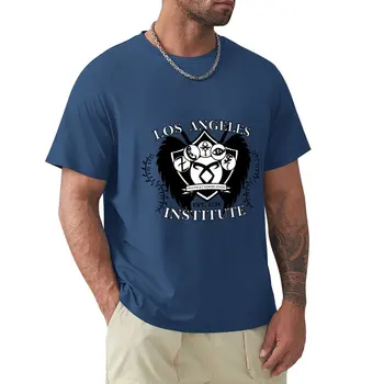 Тениска на стопанските Институт на Лос Анджелис за момче, однотонная мъжки дрехи големи размери Изображение