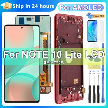 Тестван AMOLED LCD дисплей За Samsung Note 10 Lite N770 N770F Дисплей, Дигитайзер, Сензорен Екран за Samsung Note 10 Lite Резервни Части Изображение